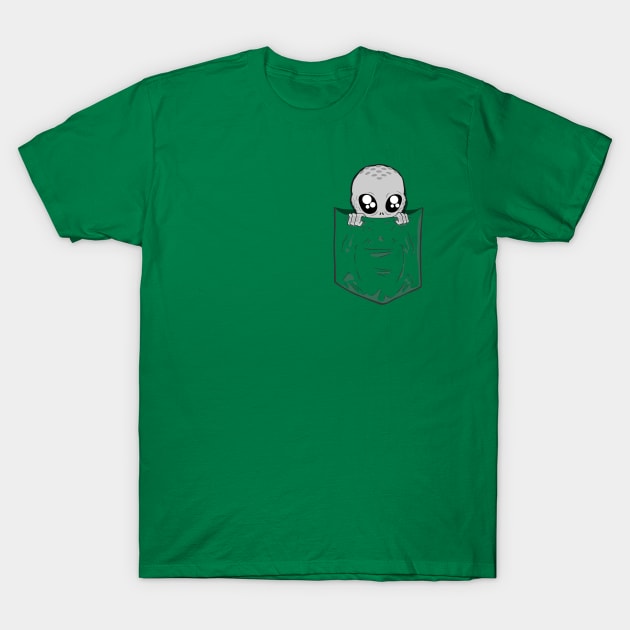 Pocket Alien T-Shirt by deancoledesign